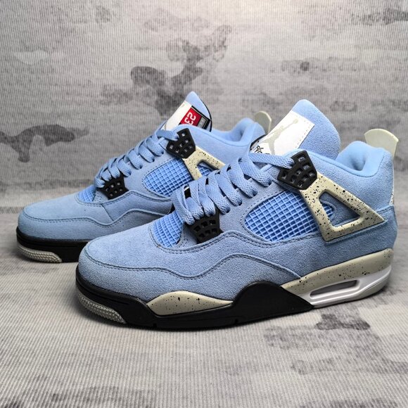 Jordan 4 RetroUniversity Blue - Picture 1 of 9